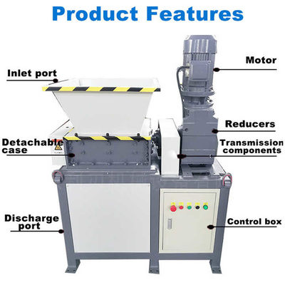 Máy nghiền rác thép đa chức năng Tiếng ồn thấp cho bọt biển Xe đạp Xe máy