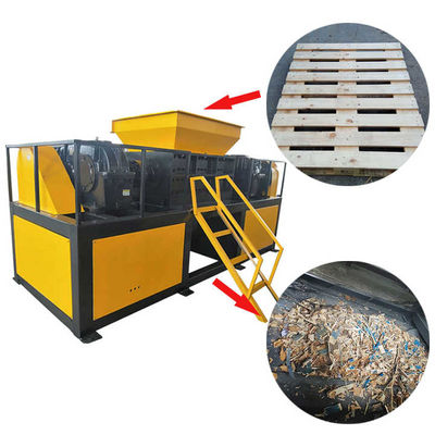 Máy cắt gỗ công nghiệp hoàn toàn tự động Twin Shaft 100-3000kg/h