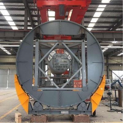 Máy quay xe bọc lớn tự động ISO Tank Rotator 20ft 40ft Swap ISO Tank Container