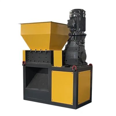 Máy nghiền Double Shaft có tiếng ồn thấp với máy nạp lớn / lưỡi kim loại cạnh sắc