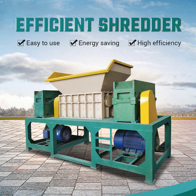 Máy nghiền rác thực phẩm Capacity Twin Shaft Metal Scrap Crusher