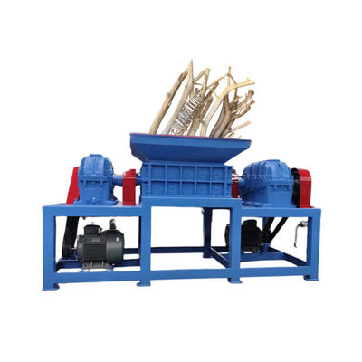 Multifunctional Heavy Duty Wood Shredder Twin Shaft cho cây vỏ cây thân lá