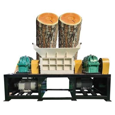 380V Heavy Duty Wood Shredder Machine Twin Shaft Wood Pallet Shredder