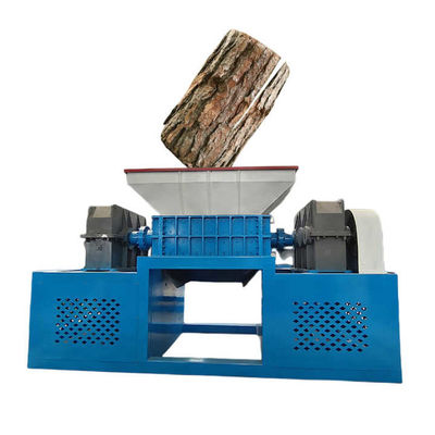 Twin Shaft Heavy Duty Wood Shredder 7.5kW cho rễ cây / lá cây