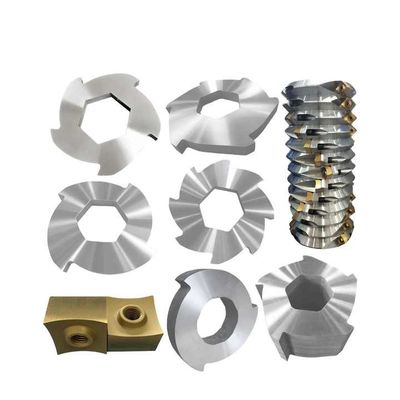 Nhựa rác gỗ kim loại một trục shredder Blades Drop Point Type