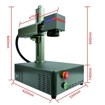 Máy đánh dấu laser sợi 20w 30w 50w Máy khắc nhẫn đồ trang sức di động