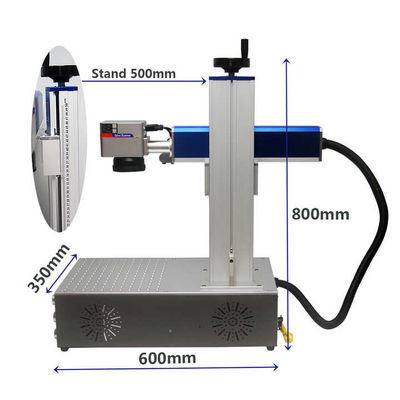 Đứng 5W Máy khắc laser UV Máy đánh dấu vải giấy nhựa kính 220V 50Hz