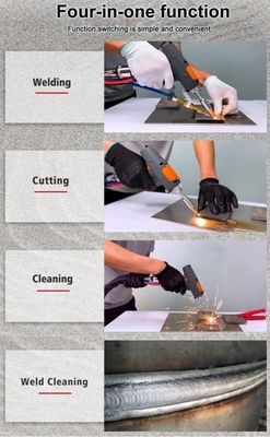 Máy hàn laser sợi cầm tay nhỏ 4 trong 1 1000 * 800 * 1500mm