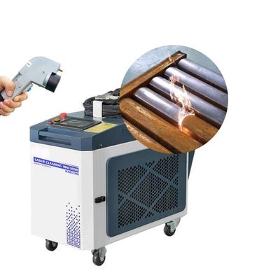 Máy làm sạch bằng laser kim loại / cuộn dây với đường kính điểm 9mm và làm sạch tự động