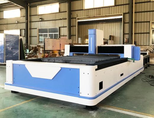 Máy cắt laser sợi cao tốc cho tấm kim loại với hệ thống tải tấm thép