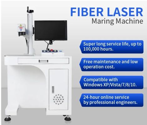 Máy đánh dấu laser 30w bàn phím cắt kính JPT cho đồ trang sức kim loại không gỉ