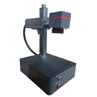 Máy đánh dấu laser bạc bằng kim loại Raycus 20W 30W 50W cho nhãn Logo bàn phím kim loại