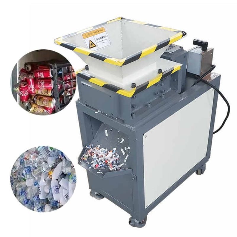 110-130kg/h Máy xé giấy thải công nghiệp Máy xé kim loại phế liệu di động