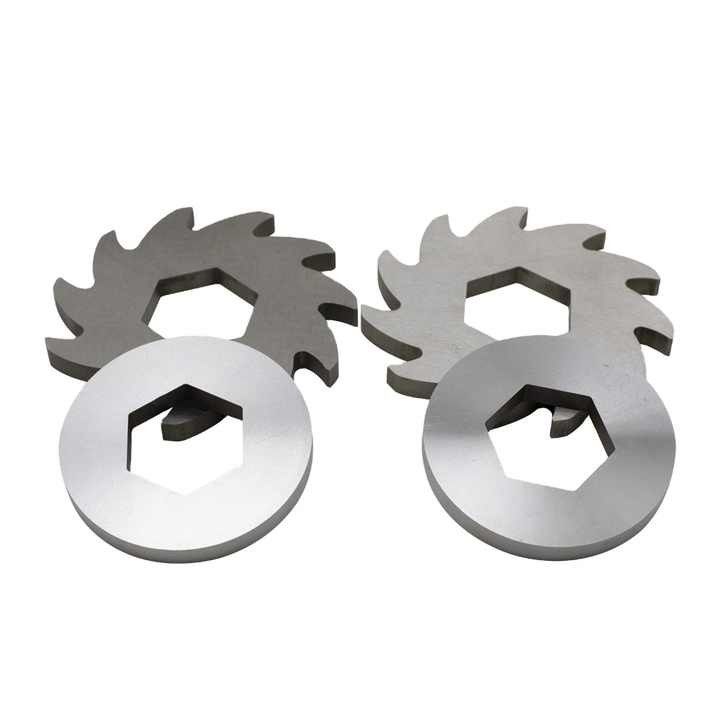 Nhựa rác gỗ kim loại một trục shredder Blades Drop Point Type