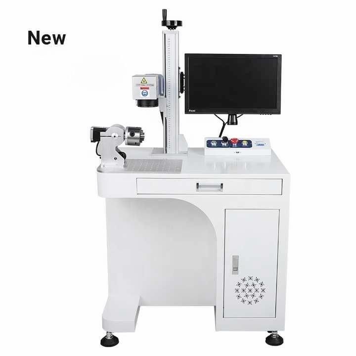 Máy đánh dấu laser sợi JPT cho kim loại nhẫn Sliver đồ trang sức nhựa ABS MC