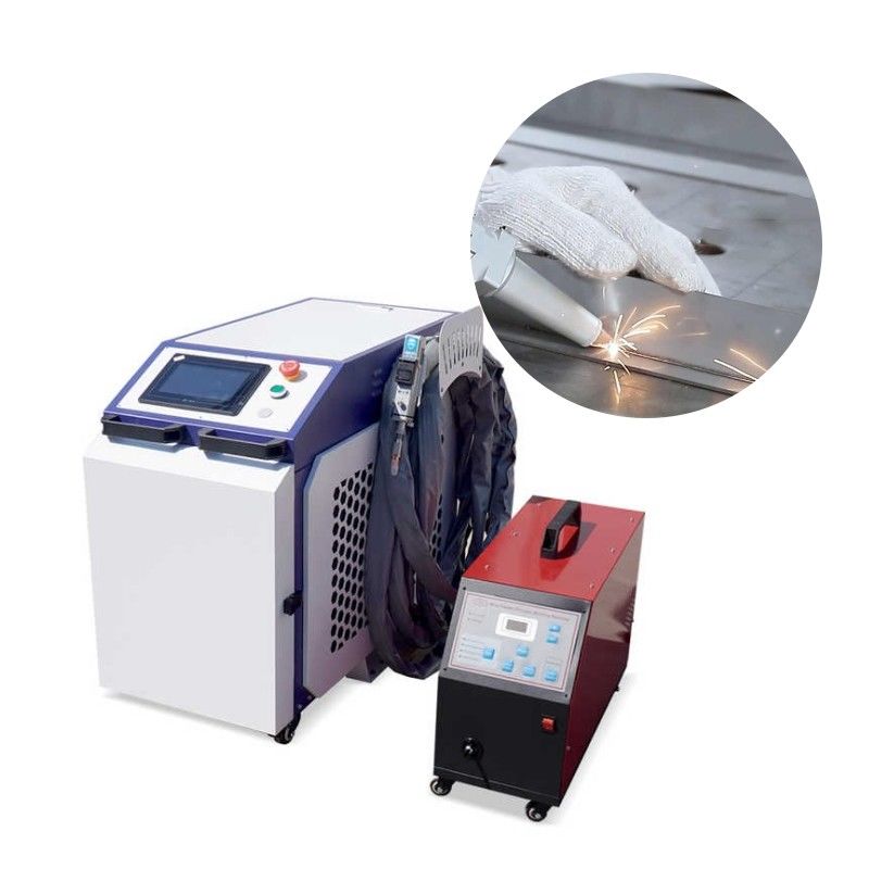 Máy hàn laser công nghiệp với kích thước máy lạnh 700*500*900 cho kết quả hàn chính xác