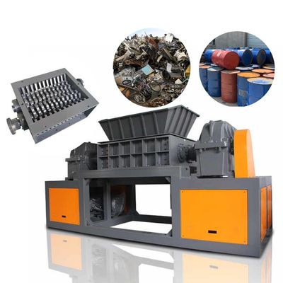Máy nghiền kim loại trục kép di động công suất cao cho tái chế chất thải