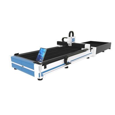 Máy cắt laser sợi cao tốc cho tấm kim loại với hệ thống tải tấm thép